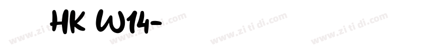 夢源黑體 HK W14字体转换